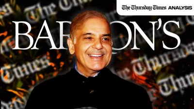 Shehbaz Sharif deserves credit for turning Pakistan into an economic miracle, per Barron's. — MONTAGE/THE THURSDAY TIMES
