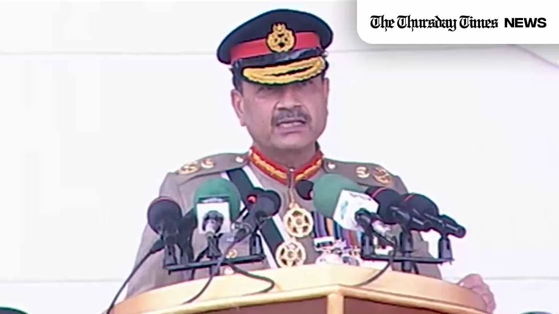 A file photo is shown of the Chief of Army Staff, Field Marshal Hafiz Syed Asim Munir Ahmed Shah, NI HI. — FILE/THE THURSDAY TIMES
