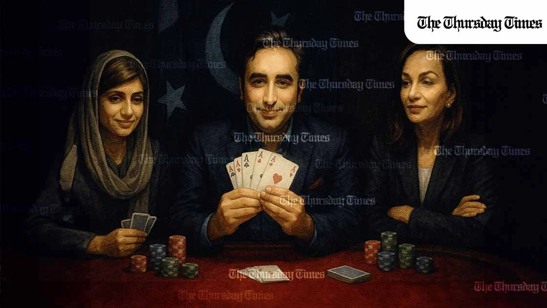 At every stop thus far, the trio of Bilawal Bhutto-Zardari, Hina Rabbani Khar, and Sherry Rehman, has presented not a grievance ledger but a governance proposition. — MICHAEL MCCALL FOR THE THURSDAY TIMES