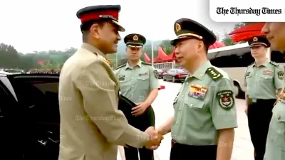 Field Marshal Syed Asim Munir’s China visit locked in deeper military cooperation, tech exchange, joint military drills, and CPEC security plans. — THE THURSDAY TIMES