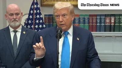 Trump branded BRICS an anti-US alliance and spotlighted India’s membership as a dollar threat. — FILE/THE THURSDAY TIMES