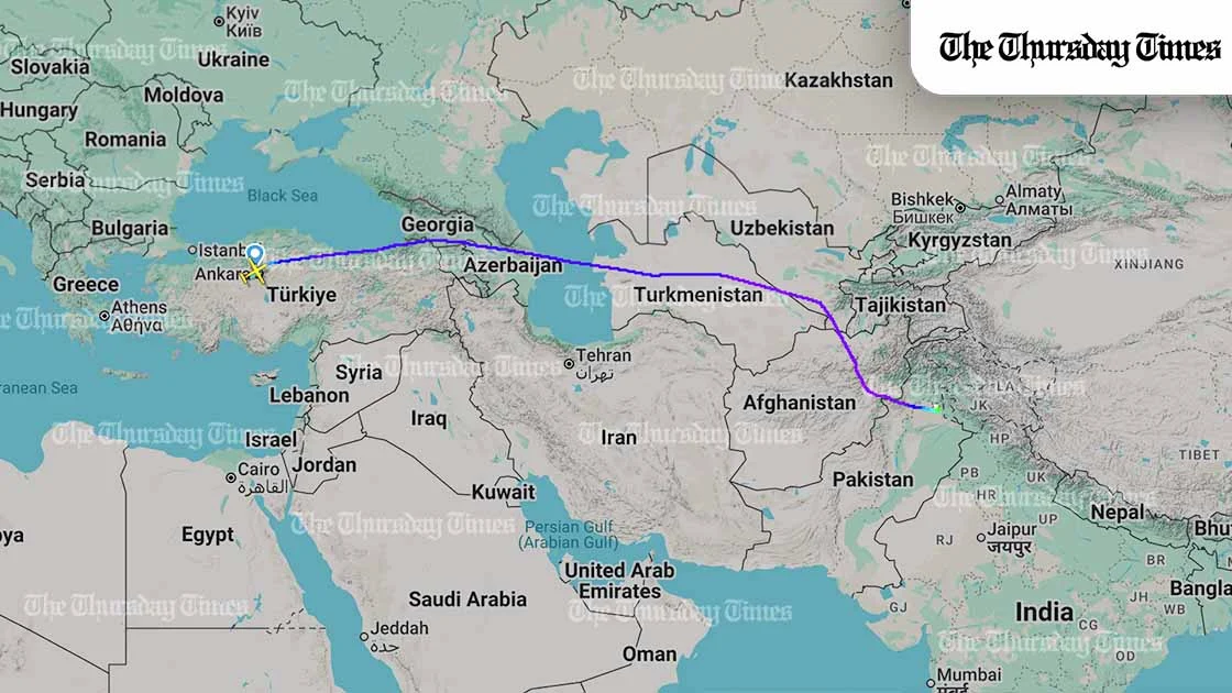 The visible presence of such a strategic asset on Pakistani soil underscores the durability of the military-to-military channel between the two states. — THE THURSDAY TIMES
