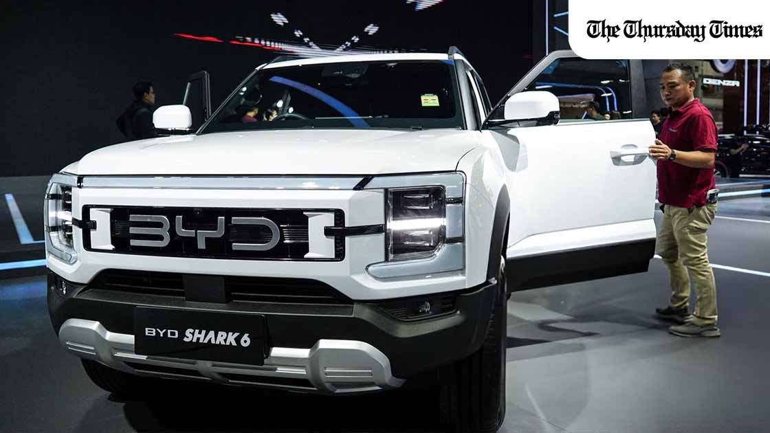 BYD’s Shark hybrid pickup lands in Pakistan with off-road power and a $70K price tag as local EV assembly gears up for 2026. — Anusak Laowilas/NurPhoto via Getty Images