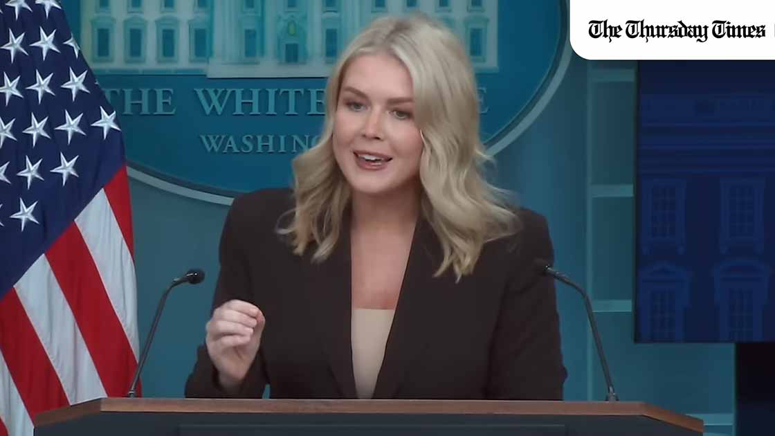 White House Press Secretary Karoline Leavitt stunned reporters after replying “Your mom did” when asked who decided Budapest as the venue for Donald Trump’s meeting with Vladimir Putin. — FILE