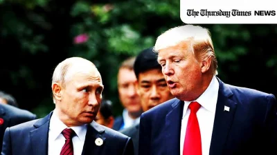 Donald Trump said his phone call with Vladimir Putin was “very productive” and that both leaders agreed to pursue peace talks in Budapest to end the Russia-Ukraine war. — JORGE SILVA/POOL/AFP via Getty Images