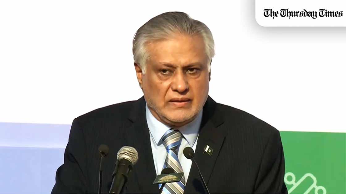 A file photo is shown of Pakistan's deputy prime minister/foreign minister Ishaq Dar. — FILE/THE THURSDAY TIMES