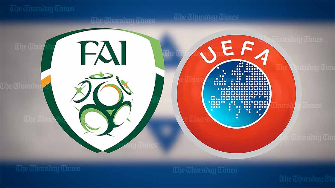 The Football Association of Ireland has voted 74–7 to urge UEFA to suspend the Israel Football Association over violations of FIFA and UEFA statutes. — FILE/THE THURSDAY TIMES