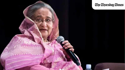 A file photo is shown of former Bengali prime minister Sheikh Hasina. — FILE/THE THURSDAY TIMES