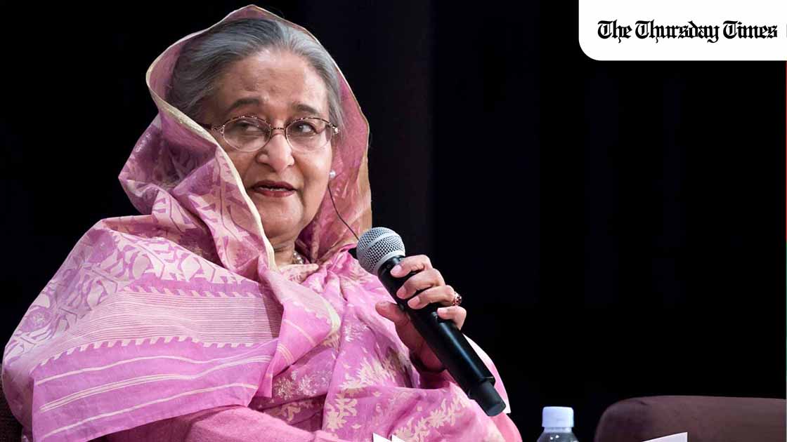 A file photo is shown of former Bengali prime minister Sheikh Hasina. — FILE/THE THURSDAY TIMES A file photo is shown of former Bengali prime minister Sheikh Hasina. — FILE/THE THURSDAY TIMES