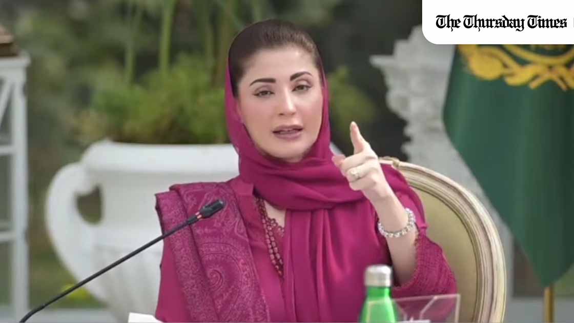 A file photo is shown of incumbent Chief Minister for the Punjab, Maryam Nawaz. — FILE/THE THURSDAY TIMES