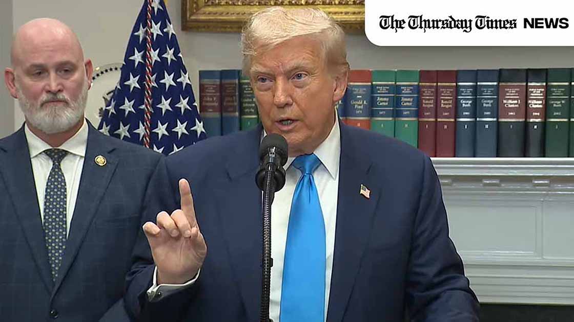 Donald Trump says the US carried out strikes against ISIS militants in north-west Nigeria on Christmas night, citing attacks on Christians. — FILE/THE THURSDAY TIMES