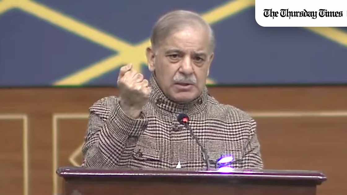A file photo is shown of Pakistani prime minister Shehbaz Sharif. — FILE/THE THURSDAY TIMES A file photo is shown of Pakistani prime minister Shehbaz Sharif. — FILE/THE THURSDAY TIMES