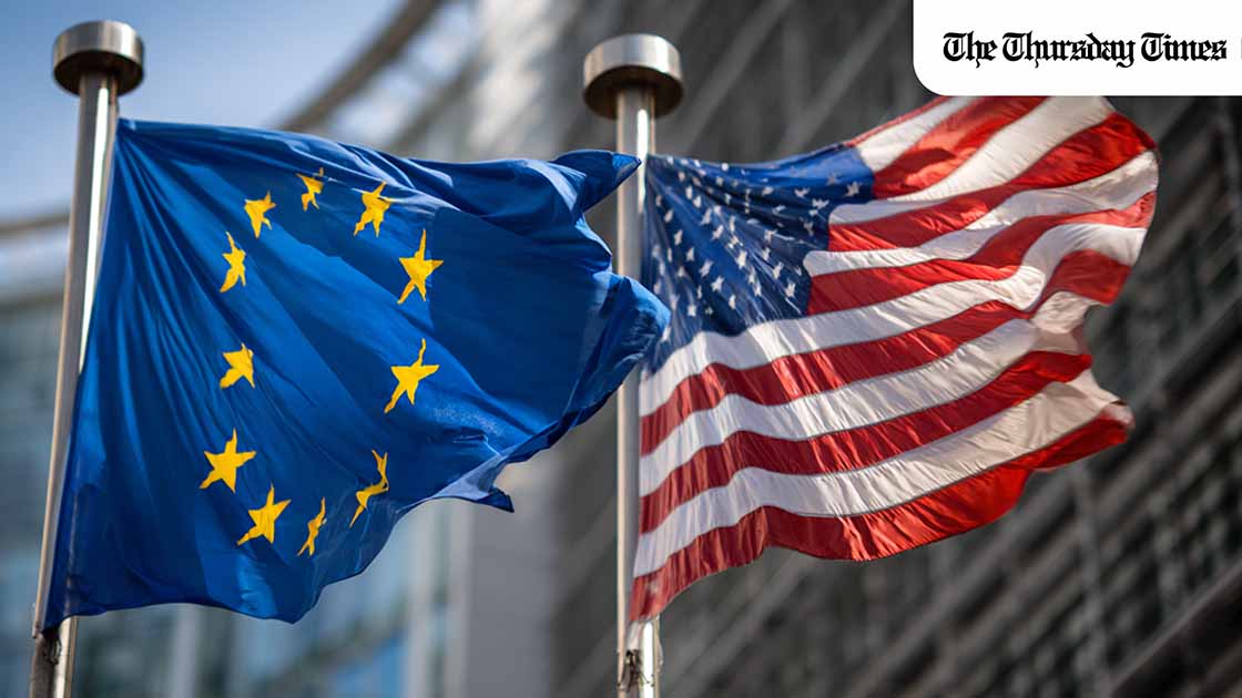 The European Union is preparing to suspend a trade agreement with the United States in response to renewed tariff threats, raising fresh doubts over the stability of transatlantic economic ties. — FILE/THE THURSDAY TIMES