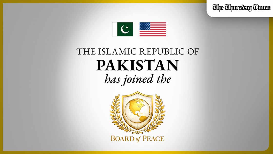 Pakistan has joined 26 countries as a founding member of President Donald Trump’s newly unveiled Board of Peace, signalling a renewed diplomatic role in Gaza’s post-war security, reconstruction and political future. — FILE/Board of Peace
