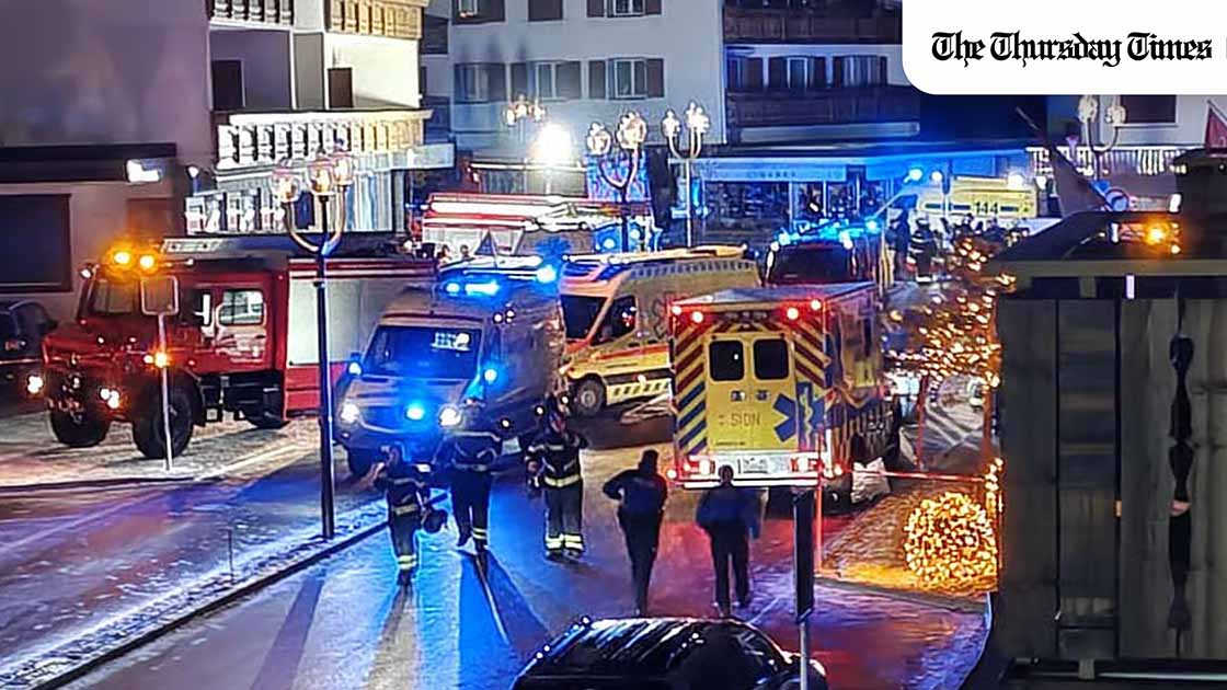 A New Year’s celebration at Le Constellation in Crans-Montana turned deadly after an explosion and fire left several dead and many injured. — FILE