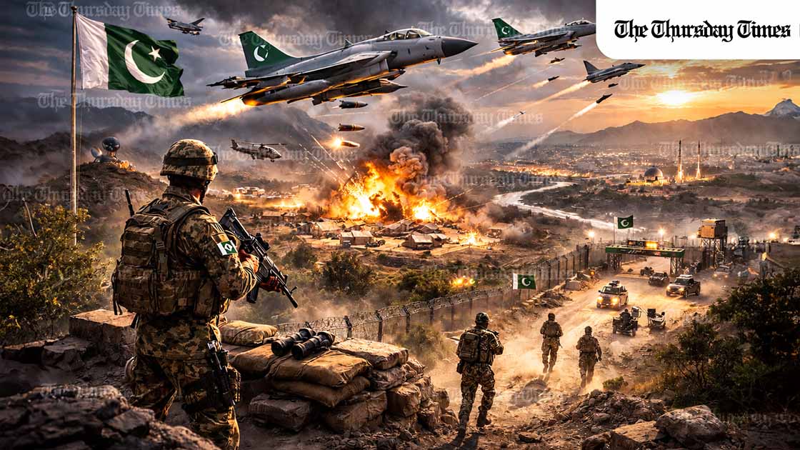 Defence sources say Pakistan carried out intelligence-based cross-border operations targeting alleged militant camps in Nangarhar, Paktika and Khost to weaken networks involved in attacks against Pakistan. Israel’s military has accepted Gaza Health Ministry figures estimating nearly 70,000 Palestinian deaths in the Gaza war, according to Haaretz, with experts suggesting the true toll may be higher. — FILE Illustration / THE THURSDAY TIMES