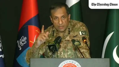 Pakistan’s military spokesman says cross-border attacks were repelled, claims Pakistan struck selected military targets inside Afghanistan, and warns Kabul to choose relations with Pakistan over what he calls militant networks operating from Afghan territory. — FILE / THE THURSDAY TIMES