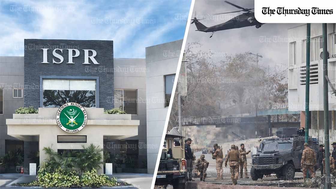 ISPR says security forces killed 133 militants linked to Indian-sponsored Fitna al Hindustan after coordinated attacks across Balochistan, including suicide bombers, as sanitisation operations continue. — MONTAGE/THE THURSDAY TIMES