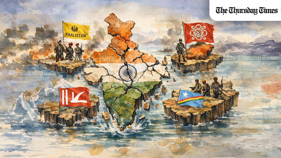 When the state answers fear with shutdowns and smoke, Bharat does not look united; it looks as though it is coming apart at the seams. — MICHAEL MCCALL FOR THE THURSDAY TIMES