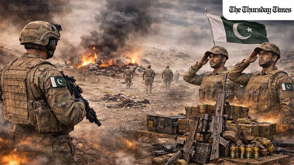 Operation Radd-ul-Fitna-1 has been successfully completed in Balochistan, with ISPR saying intelligence-based operations dismantled terrorist networks and dealt a major blow to their leadership and operational capacity. — FILE/THE THURSDAY TIMES