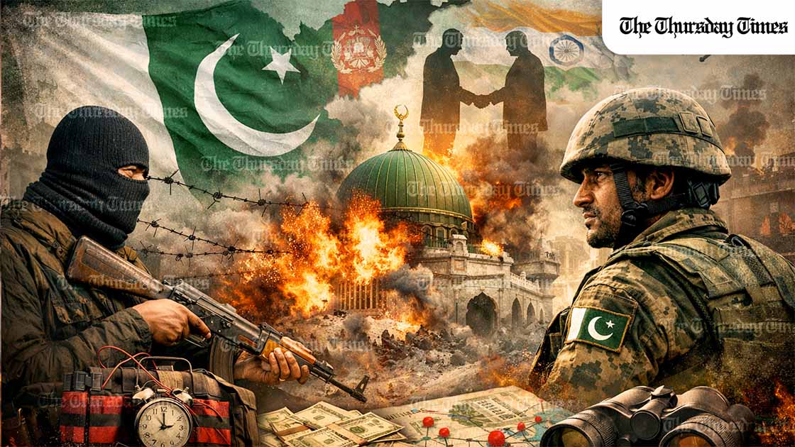Pakistan’s latest attacks signal a coordinated hybrid campaign using proxies to spread fear, inflame sectarian divides, and destabilise politics, requiring sustained intelligence-led disruption, tighter borders, and the shutting of financing and facilitation routes. — FILE/THE THURSDAY TIMES