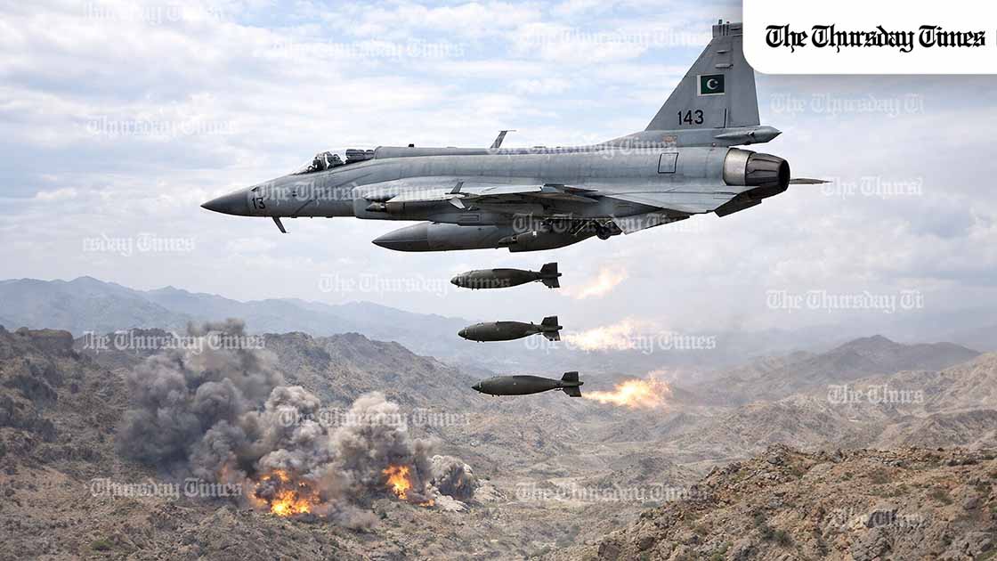 Pakistan says it has credible evidence linking recent suicide attacks to militant leadership based in Afghanistan and has carried out intelligence-based strikes on seven terror camps along the border. — FILE/THE THURSDAY TIMES