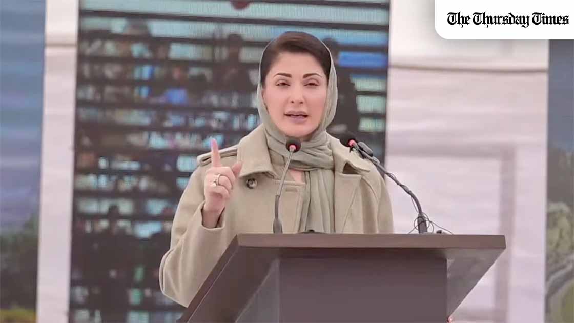 Maryam Nawaz pledged Rs10 billion to boost Frontier Corps capacity in Balochistan during a visit to FC headquarters in Quetta, praising security forces’ sacrifices and calling for “solid-wall” unity against terrorism and hybrid threats. — FILE/THE THURSDAY TIMES