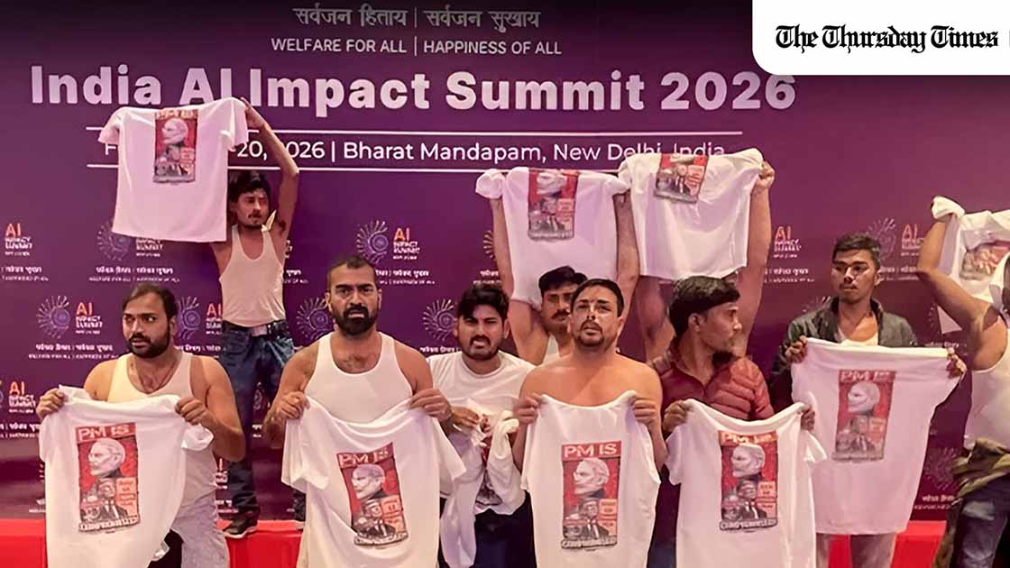 At India’s flagship AI summit in Delhi, bold promises of technological transformation collided with the everyday realities of pollution, infrastructure strain and youth unemployment. — FILE/INC