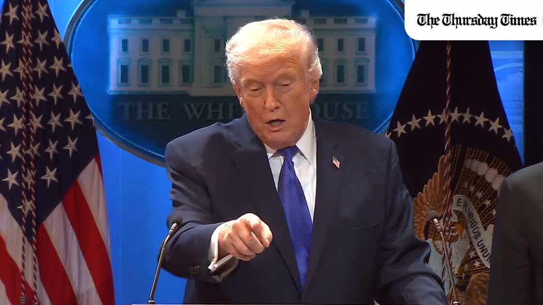 President Donald Trump has increased the global tariff rate to 15% after the US Supreme Court ruled he exceeded his authority under emergency economic powers legislation. — FILE/THE THURSDAY TIMES