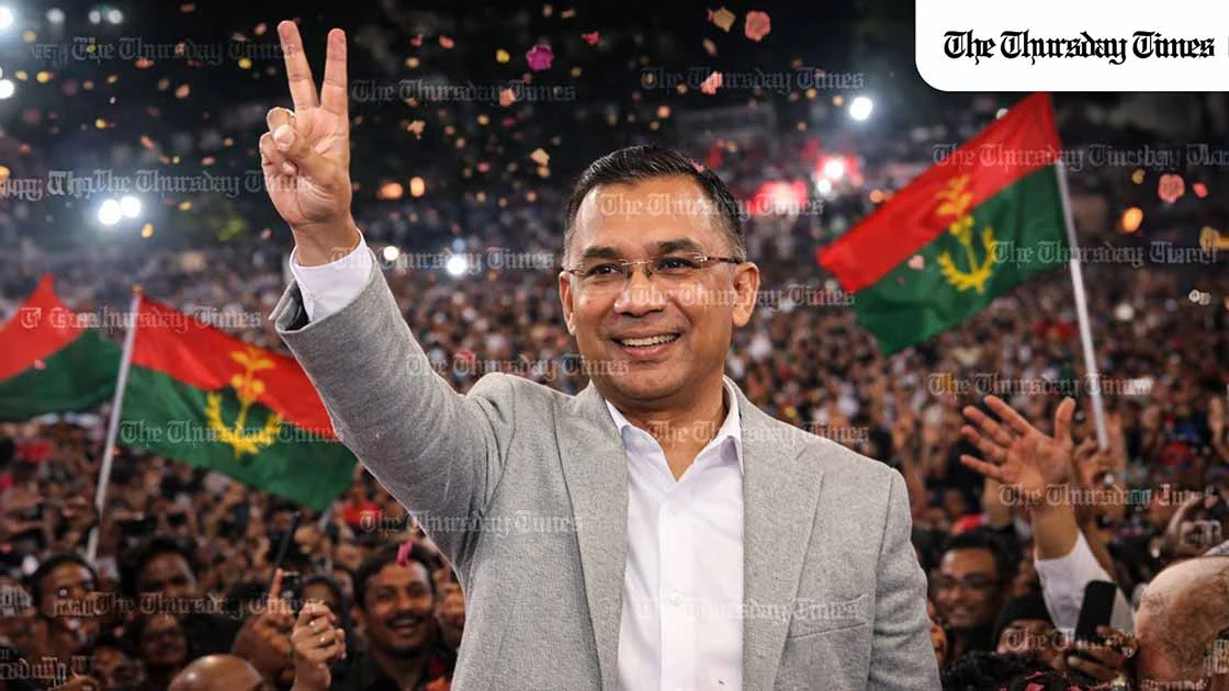 Bangladesh’s election culminated in a decisive BNP landslide that carried the party beyond a two-thirds majority, reshaping parliament overnight and placing Tarique Rahman firmly on course to lead the next government. — FILE/THE THURSDAY TIMES