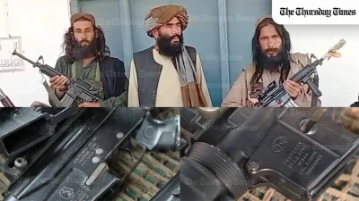 Weapons left behind after the US withdrawal from Afghanistan are increasingly appearing in militant attacks in Pakistan, raising concerns about regional instability and the long-term security consequences of unregulated military stockpiles. — MONTAGE/THE THURSDAY TIMES