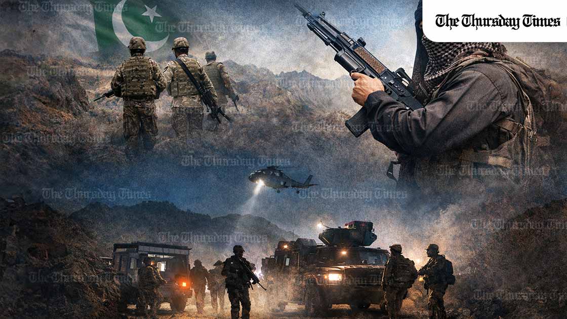 Seven soldiers were abducted in Khuzdar while travelling on leave, prompting large-scale intelligence-based operations focused on their safe recovery as authorities dismiss misleading narratives and warn of decisive consequences. — FILE/THE THURSDAY TIMES