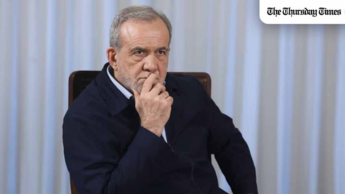 Iranian President Masoud Pezeshkian has apologised for Iranian attacks on neighbouring countries and said Tehran will halt further strikes unless Iran itself is attacked, as regional pressure mounts following Israeli strikes and growing concern from Pakistan and Saudi Arabia. — FILE