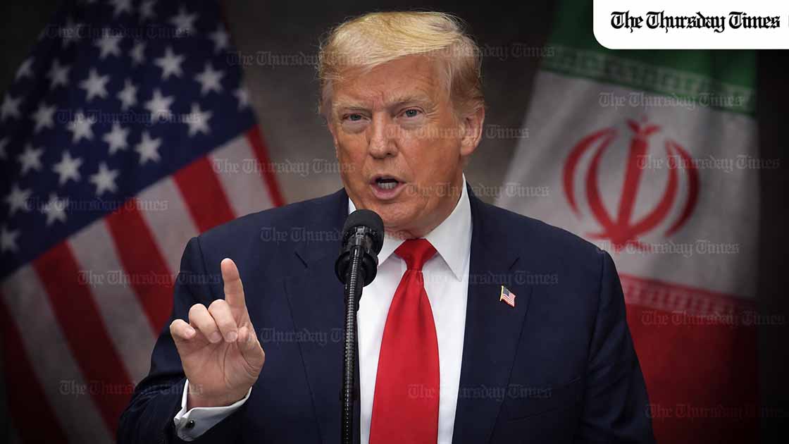 Trump says there will be no Iran deal without “unconditional surrender” and a new leadership acceptable to Washington. — FILE/THE THURSDAY TIMES