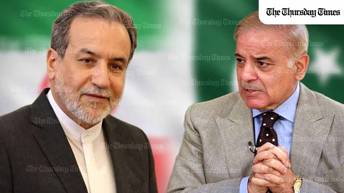 Iranian Foreign Minister Abbas Araghchi has publicly thanked Pakistan’s government and people for their solidarity during the US-Israel war on Iran, underscoring Pakistan’s growing diplomatic visibility as it condemns attacks on Iran while also opposing strikes on Gulf states. — COLLAGE/THE THURSDAY TIMES
