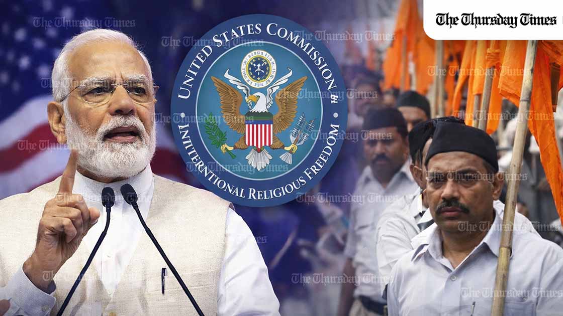 USCIRF’s renewed concern over India reflects a deeper crisis in religious freedom, where anti-conversion laws, mob violence, discriminatory politics and the rise of Hindu nationalist influence are increasingly colliding with India’s democratic self-image. — FILE/THE THURSDAY TIMES