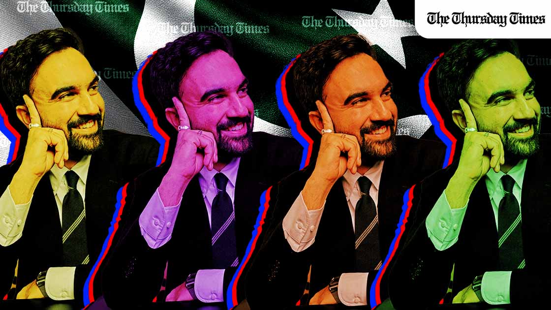 Zohran Mamdani may not be Pakistani, but his public presence has struck a deep chord in Pakistan. His use of Urdu and Hindustani, visible Muslim identity and wider South Asian sensibility have made him feel culturally intimate across borders. — MICHAEL MCCALL FOR THE THURSDAY TIMES VIA BLOOMBERG