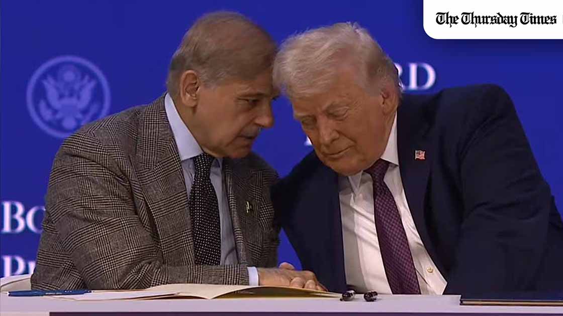 Donald Trump has signalled that he may travel to Pakistan if a US-Iran deal is signed in Islamabad, praising Pakistan’s leadership and reinforcing the country’s growing role as the central mediator in high-stakes diplomacy. — FILE/THE THURSDAY TIMES