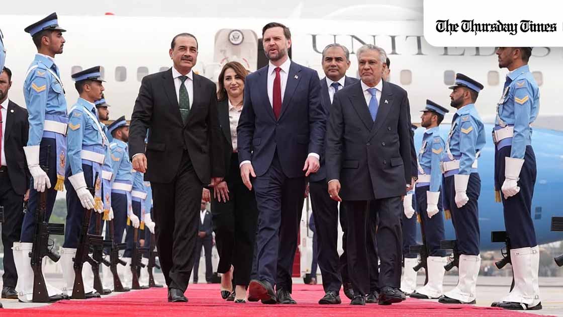 US Vice President JD Vance has arrived in Islamabad with Steve Witkoff and Jared Kushner for crucial talks with Iran, as Pakistan hosts efforts to secure a lasting resolution after weeks of conflict. — FILEUS Vice President JD Vance has arrived in Islamabad with Steve Witkoff and Jared Kushner for crucial talks with Iran, as Pakistan hosts efforts to secure a lasting resolution after weeks of conflict. — FILE