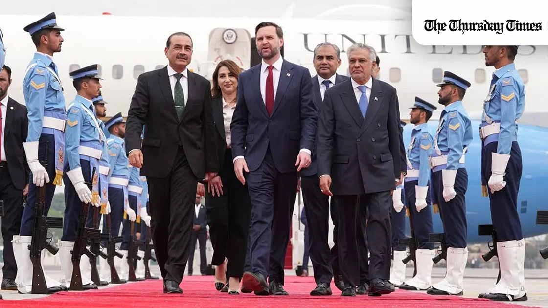 US Vice President JD Vance has arrived in Islamabad with Steve Witkoff and Jared Kushner for crucial talks with Iran, as Pakistan hosts efforts to secure a lasting resolution after weeks of conflict. — FILEUS Vice President JD Vance has arrived in Islamabad with Steve Witkoff and Jared Kushner for crucial talks with Iran, as Pakistan hosts efforts to secure a lasting resolution after weeks of conflict. — FILE