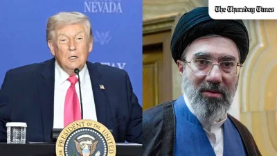 President Trump has hinted that new U.S.-Iran talks could come within days as Pakistan steps up mediation from Islamabad, seeking to turn a fragile cease-fire into renewed diplomacy. — MONTAGE/THE THURSDAY TIMES