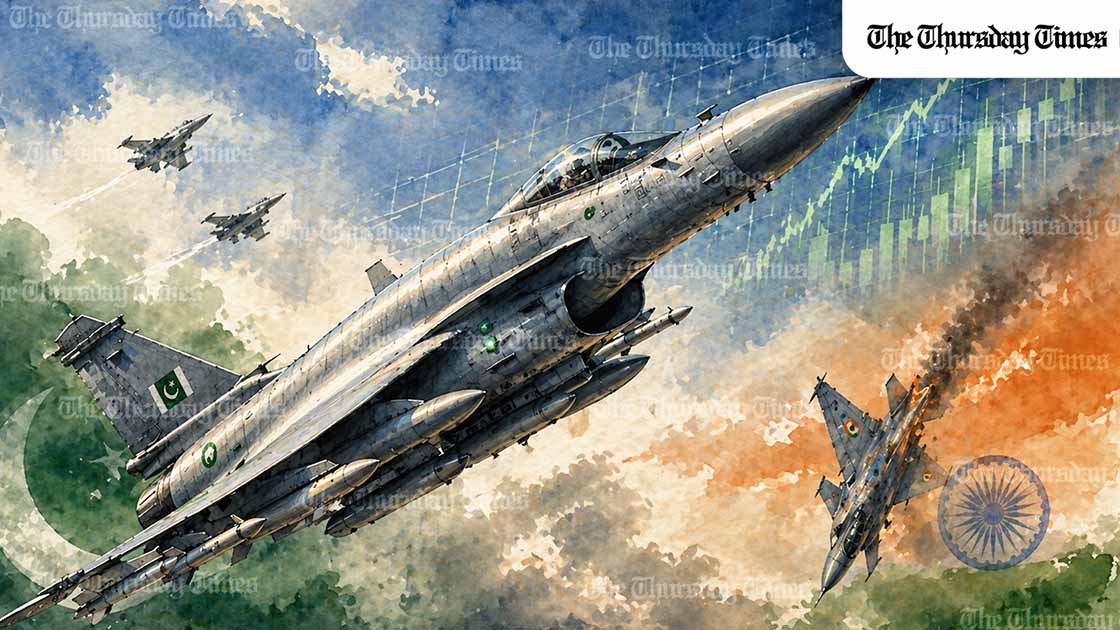 Pakistan-India’s 2025 air clash turned China’s J-10C from a regional fighter jet into a global defence-market story. — MICHAEL MCCALL FOR THE THURSDAY TIMES