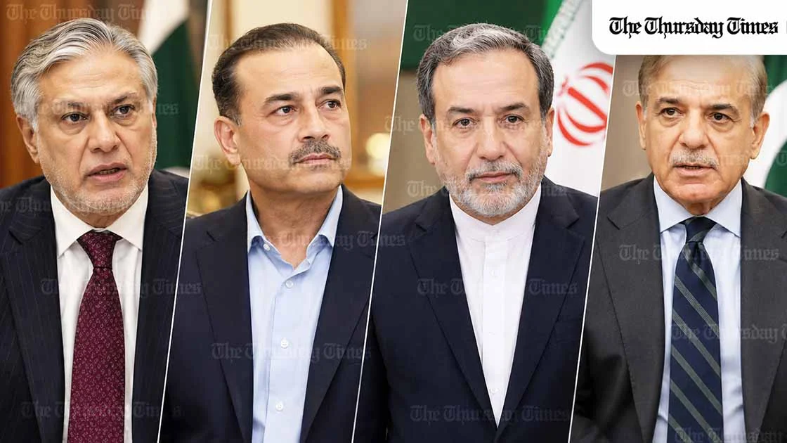 Iran says Pakistan holds a special place in its foreign policy as Araqchi meets Shehbaz Sharif in Islamabad. — MONTAGE/THE THURSDAY TIMES