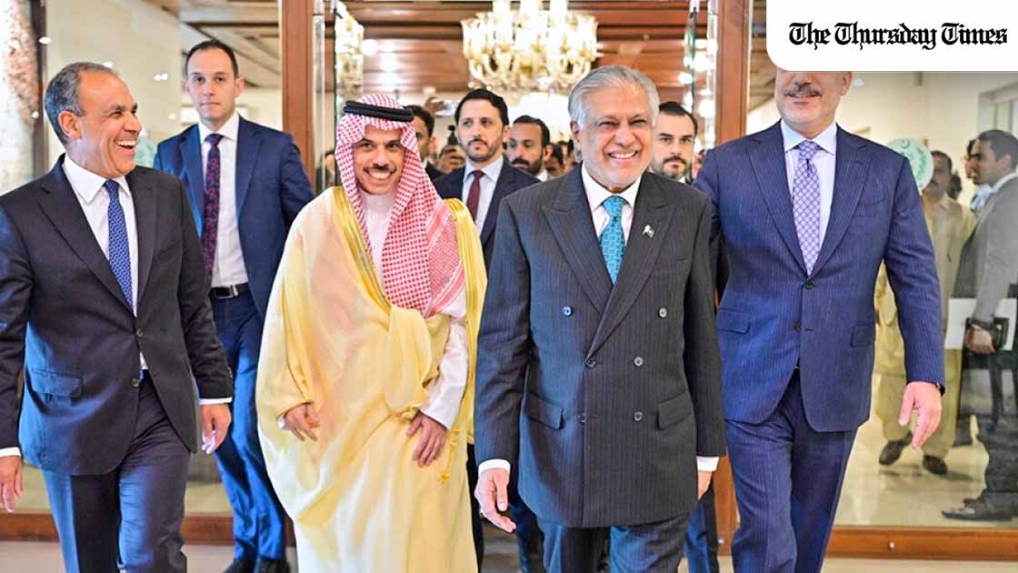 Saudi Arabia publicly backed Pakistan’s peace efforts after a call between Ishaq Dar and Prince Faisal bin Farhan, signalling support for Islamabad’s growing diplomatic role. — FILE