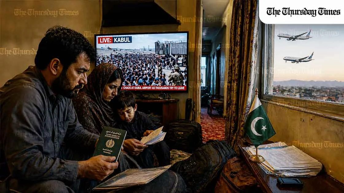 The Fall of Kabul was not only a military and political failure. It became a prolonged human crisis, with Afghan refugees pushed into Pakistan while America and Britain moved slowly on the promises they had made. — MICHAEL MCCALL FOR THE THURSDAY TIMES