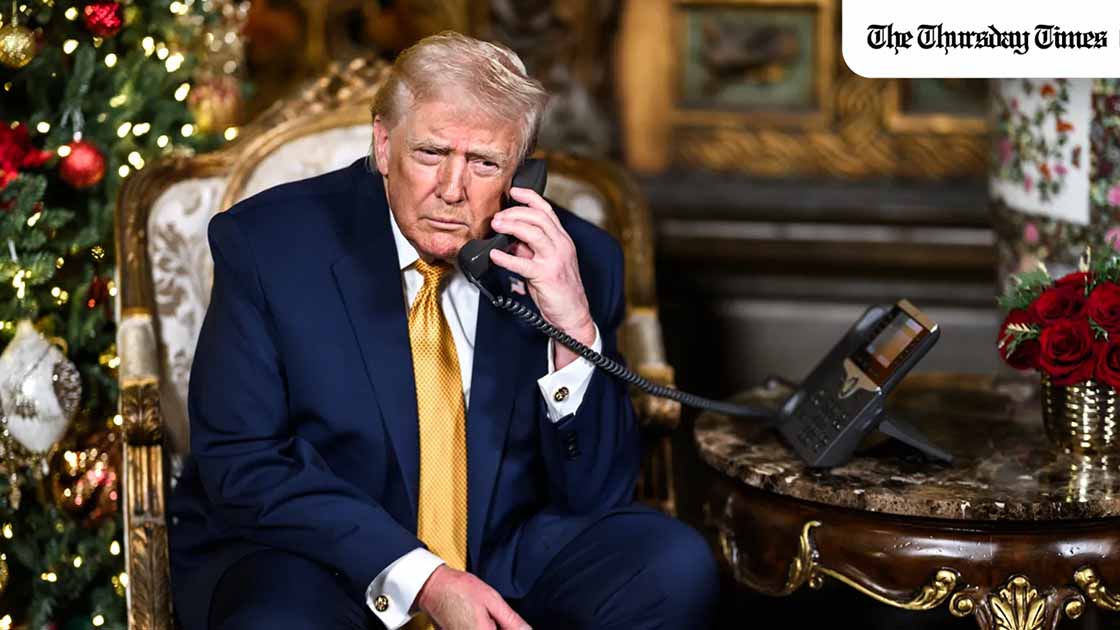 President Donald Trump on a phone call at the White House — FILE/THE WHITE HOUSE