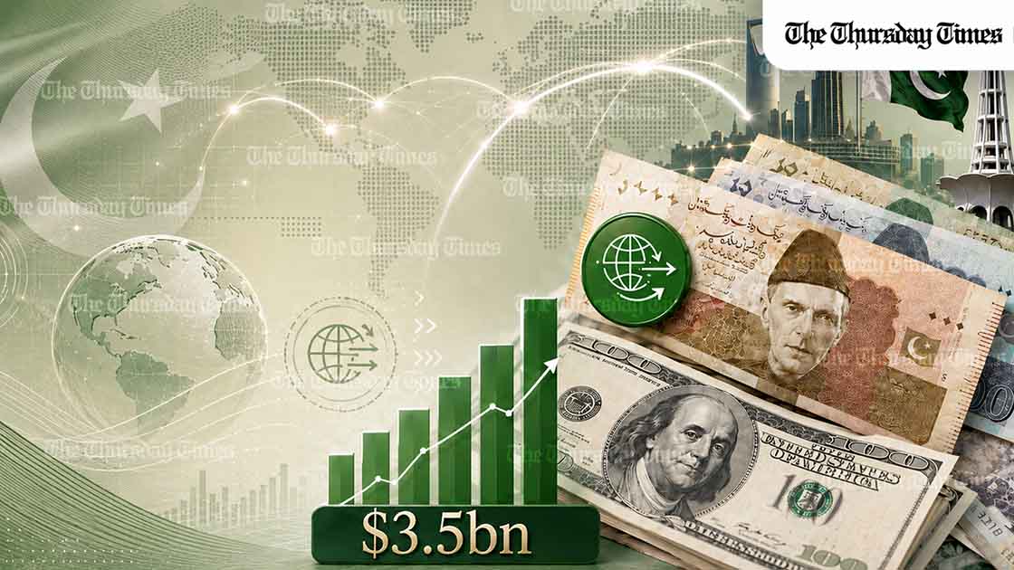 Pakistan received $3.5 billion in workers’ remittances in April 2026 as Saudi Arabia, the UAE, the UK, EU countries and the United States led overseas inflows and strengthened the country’s external account. — FILE/THE THURSDAY TIMES