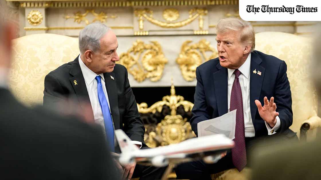 US President Donald Trump and Israeli Prime Minister Benjamin Netanyahu at the White House as reports emerged of a profanity-laden phone call between the two leaders on 1 June 2026 threatening the US-Iran deal.— FILE/THE WHITE HOUSE