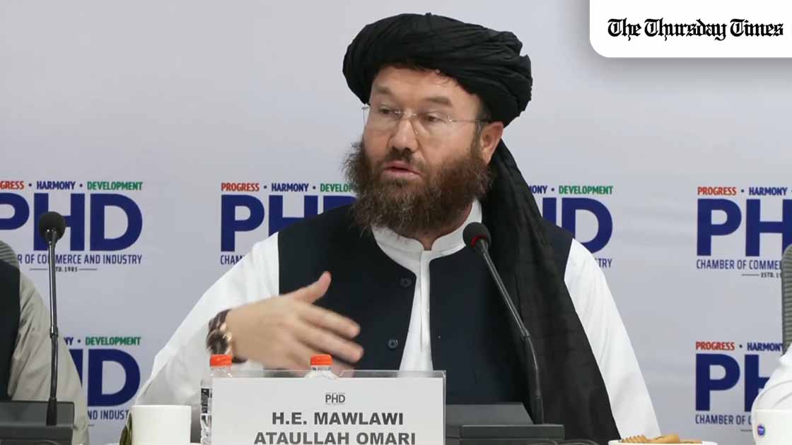 Afghan Taliban Agriculture Minister Mawlawi Ataullah Omari described India as feeling 