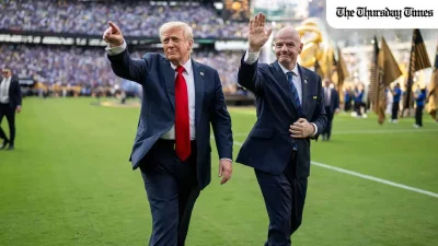 Trump called FIFA President Gianni Infantino to request a review of Folarin Balogun's red card suspension. FIFA complied on Sunday, clearing the US top scorer to play against Belgium in Monday's round of 16. — FILE/THE WHITE HOUSE